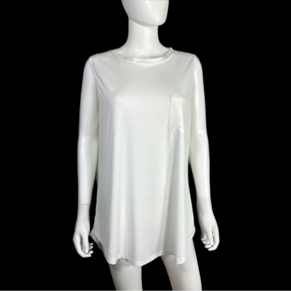 Hount Women’s White Pocket Tunic Tank - Picture 1 of 6